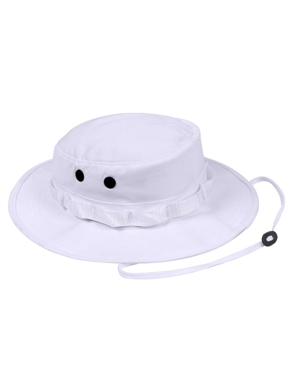 Boonie Hats, White, 7 1/4