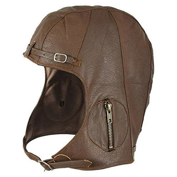 Rothco Brown Leather Pilot Helmet - 3569 - Large