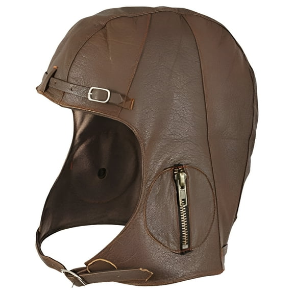Rothco Brown Leather Pilot Helmet - 3569 - Small