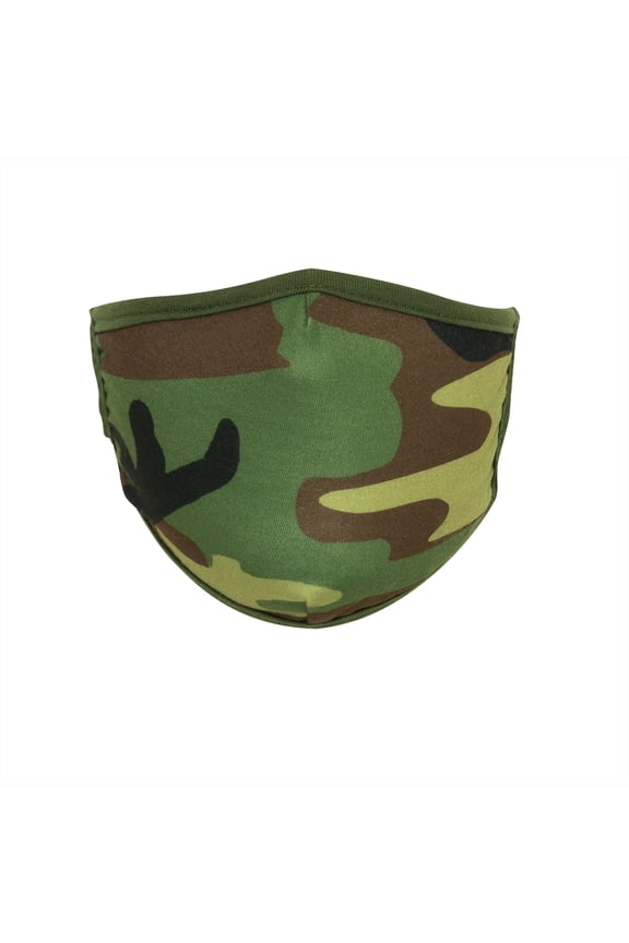 Camo 3-Layer Polyester Face Mask