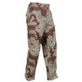 thumbnail image 1 of Rothco Camo BDU Pants - Men's, 6-Color Desert Camo, Large, 8835-6-Color, 1 of 2