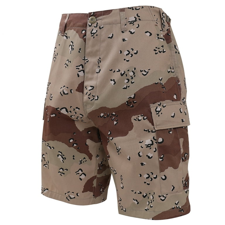 Desert camo top cargo shorts