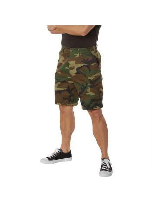 Camo BDU Shorts,Woodland Camo, 2X-Large
