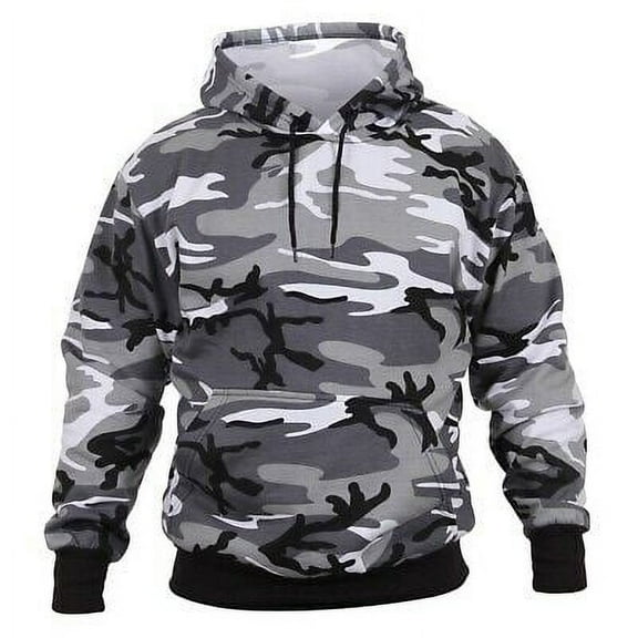 Rothco Camo Pullover Hooded Sweatshirt, City Camo, L