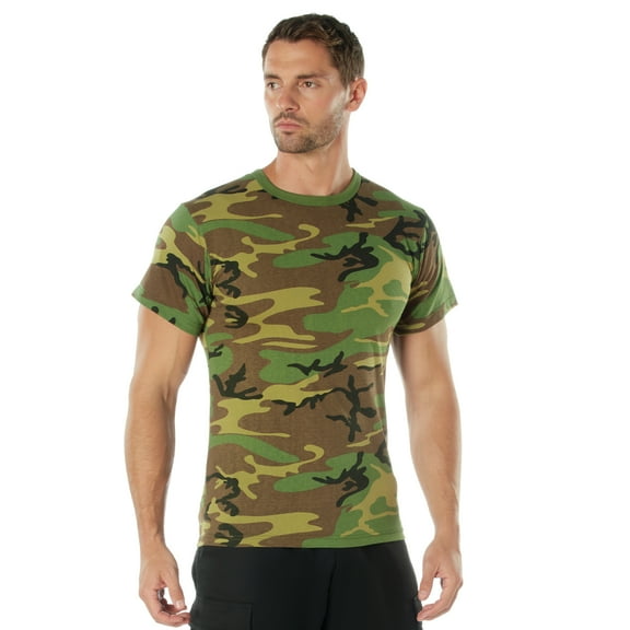 Rothco Camo T-Shirts, Woodland Camo, -WoodlandCamo-6XL