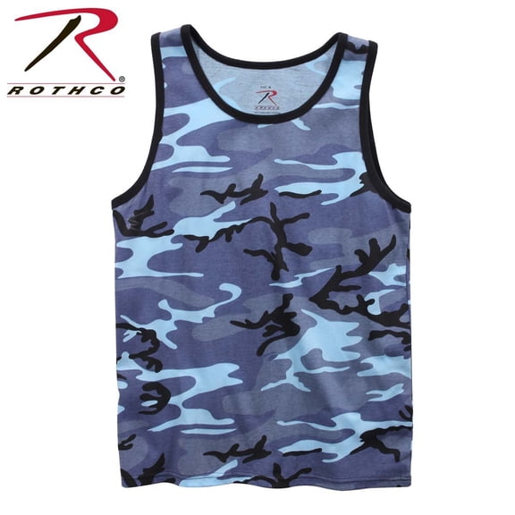 Rothco 14134 Camo Tank Top, Sky Blue Camo - Small