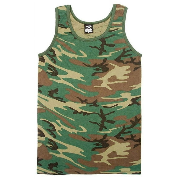 Rothco 7377 Camo Tank Top, Woodland Camo - 3XL