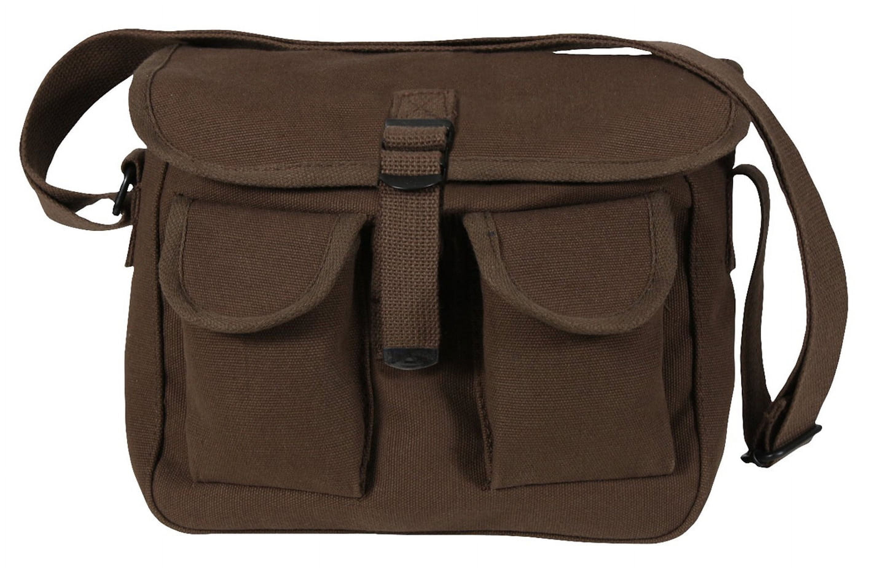 Rothco Canvas Ammo Shoulder Bag Brown Walmart