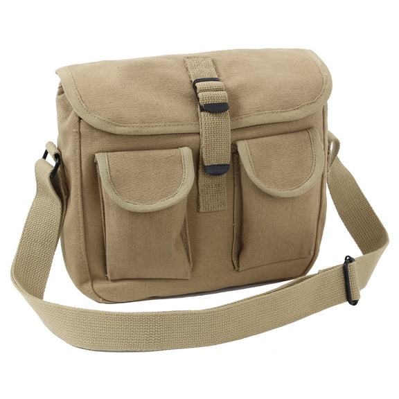 Rothco Canvas Ammo Shoulder Bag, Khaki