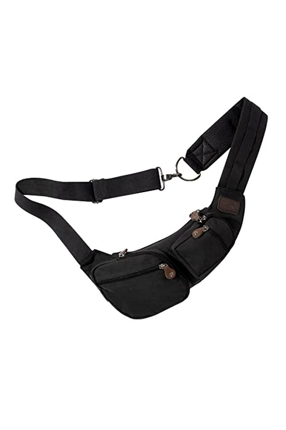 Canvas Crossbody Sling Bag Multipurpose Sling Backpack Chest Bag Perfect for Hiking and Travel