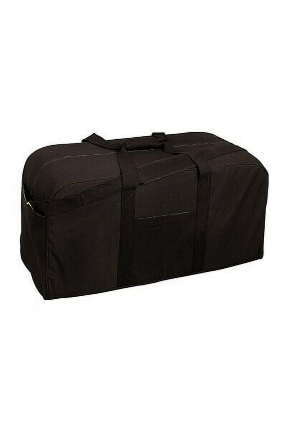 Canvas Jumbo Cargo Bag, Black