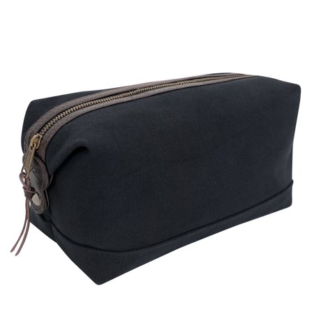 Rothco 18503 Canvas & Leather Travel Kit, Black
