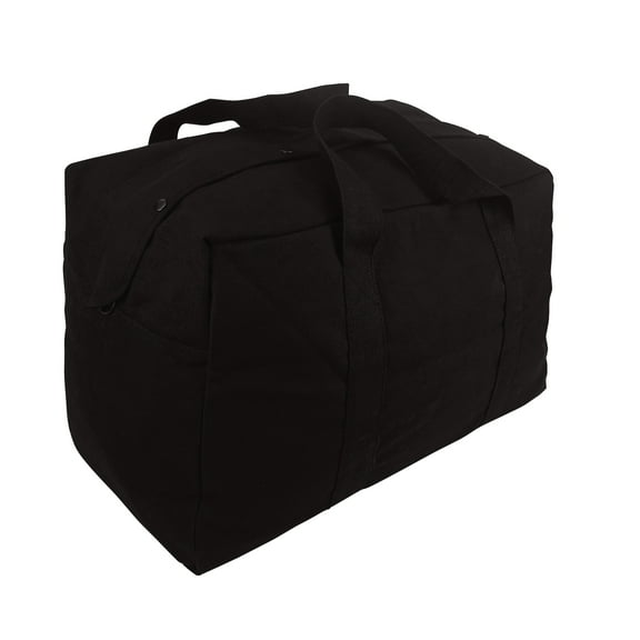 Rothco Canvas Parachute Cargo Bag, Black
