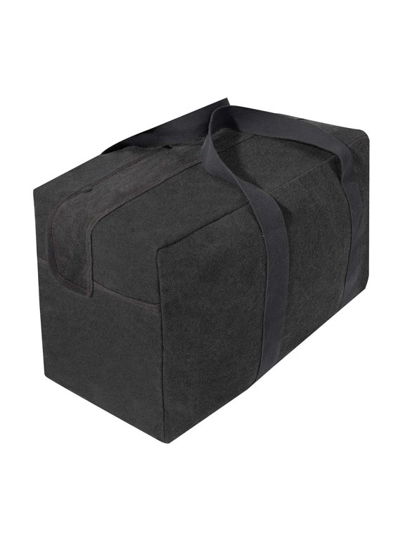 Canvas Parachute Cargo Bag, Charcoal Grey