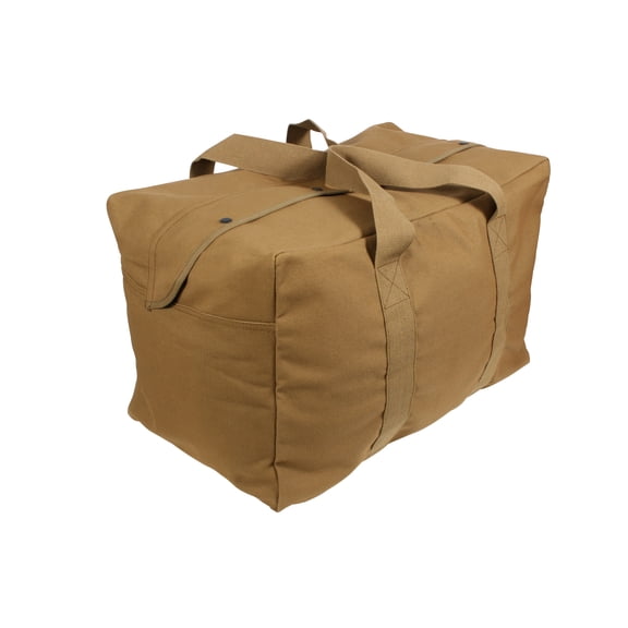 Rothco Canvas Parachute Cargo Bag, Coyote Brown