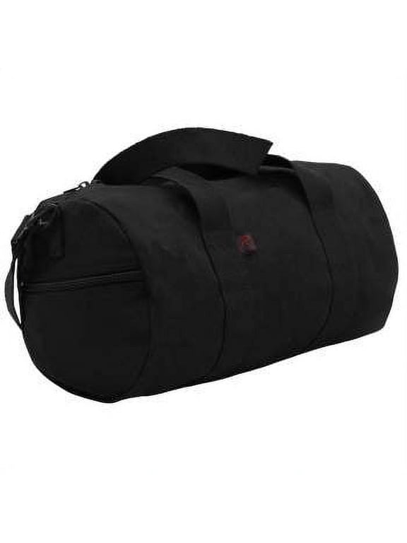 Canvas Shoulder Duffle Bag,Black