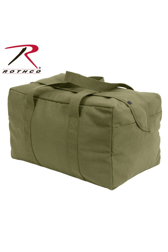 Canvas Small Parachute Cargo Bag, Olive Drab