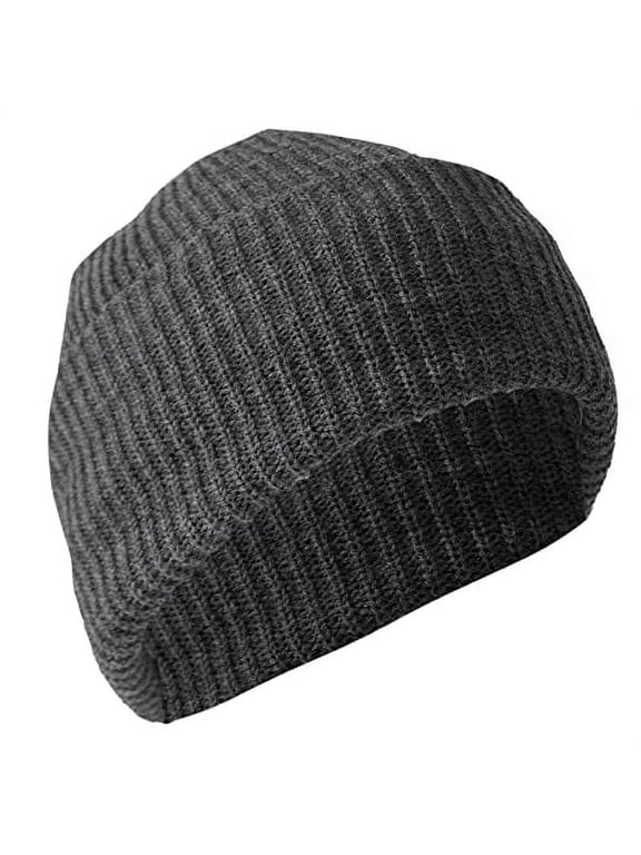 21902 Acrylic Watch Caps, Charcoal Grey