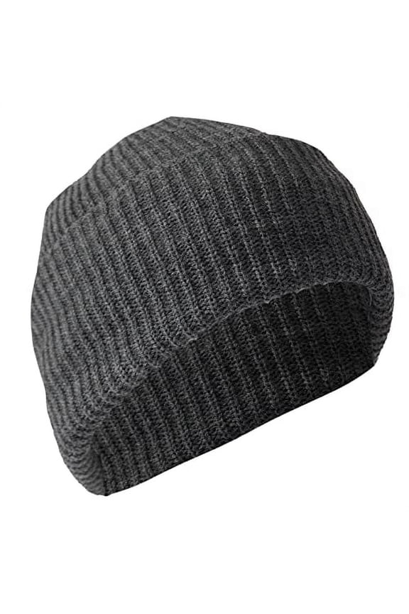 21902 Acrylic Watch Caps, Charcoal Grey