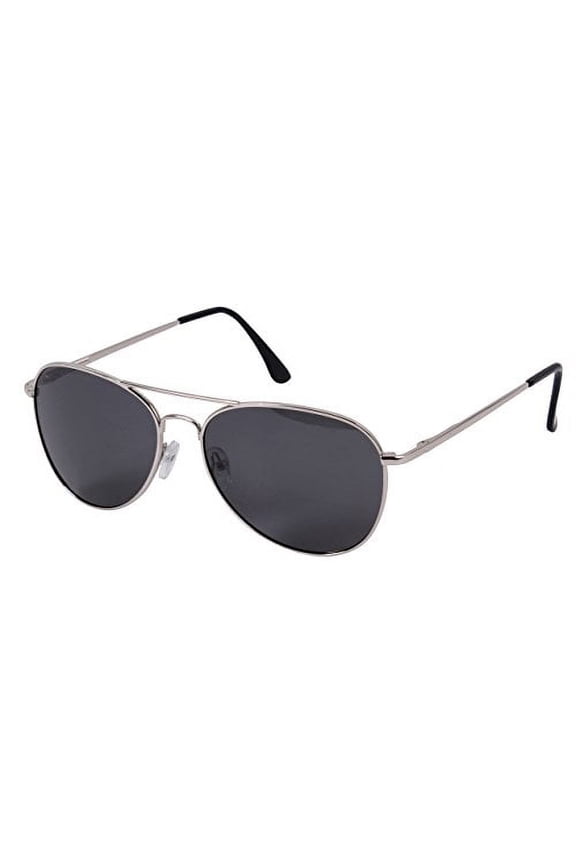 13337 58 mm Polarized Sunglasses, Chrome & Smoke
