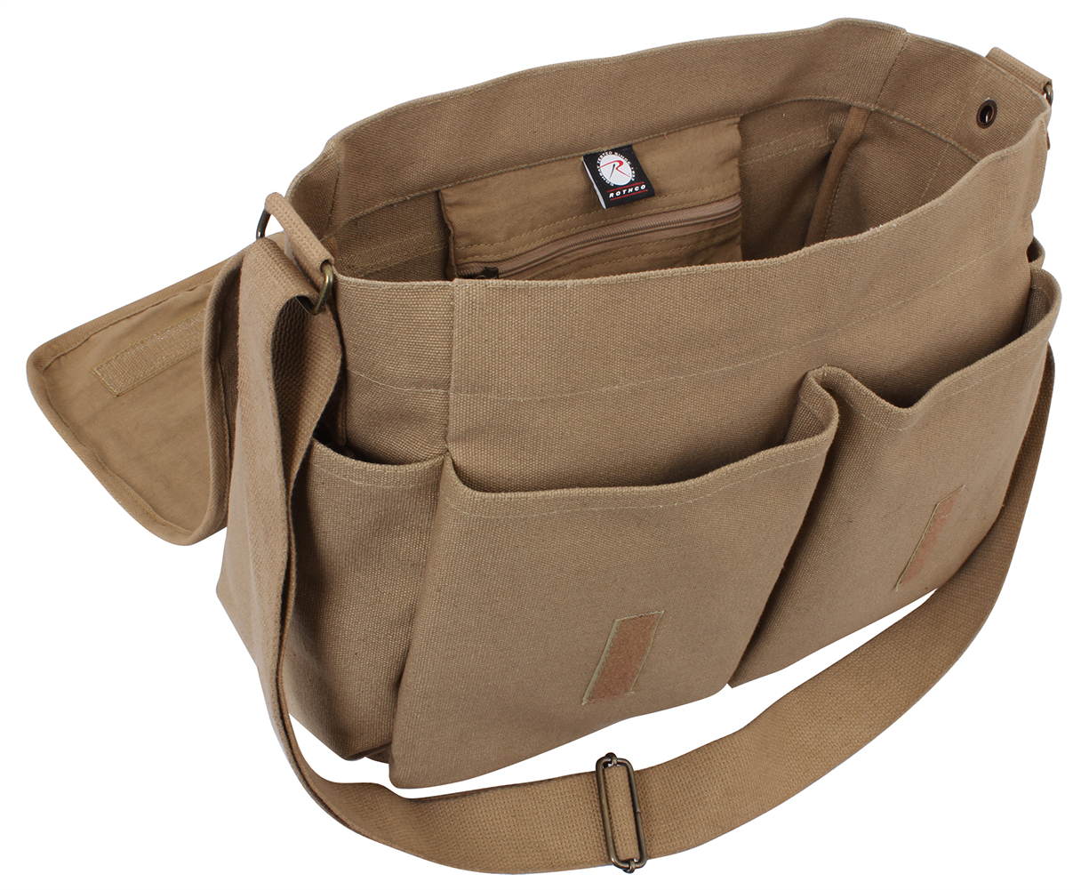 Rothco Classic Canvas Messenger Bag, Coyote Brown - image 1 of 3