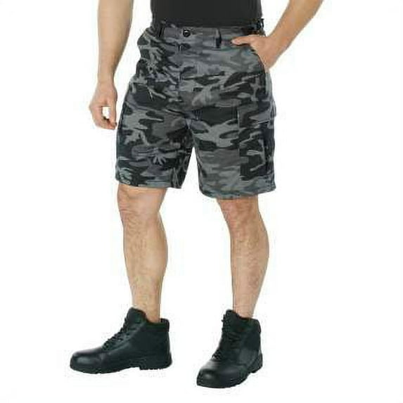 Rothco Colored Camo BDU Shorts,Black Camo,X-Small