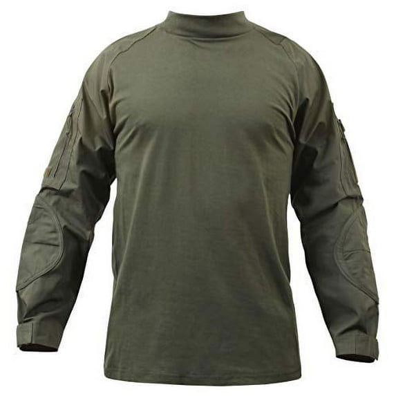 Rothco Combat Shirt, Olive Drab, Small