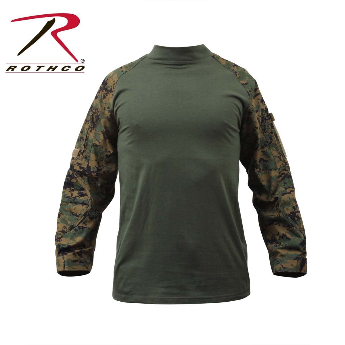 Rothco Military FR NYCO Combat Shirt - Woodland Digital Camo, X-Small -  Walmart.com, image size:1200x1200
