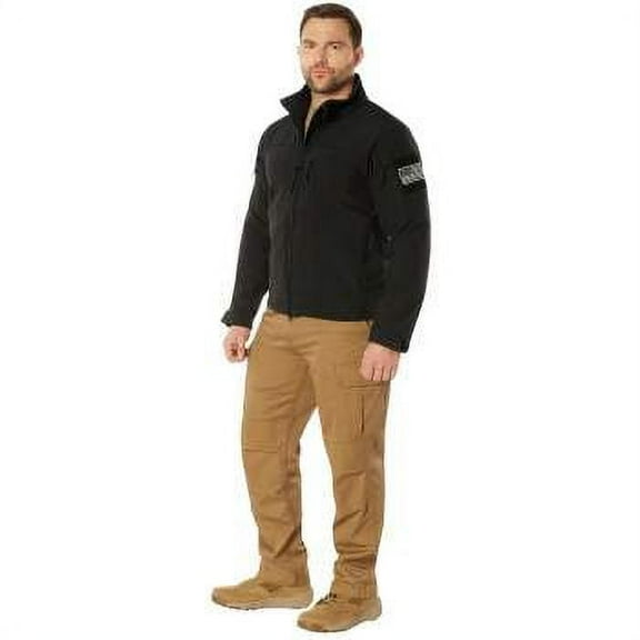 Rothco Covert Ops Lightweight Soft Shell Jacket,Black