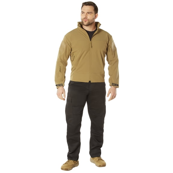 Rothco Covert Ops Lightweight Soft Shell Jacket,Coyote Brown