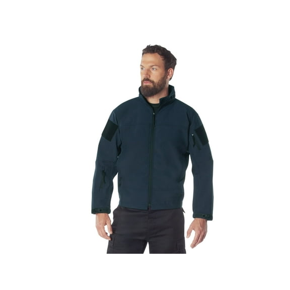Rothco 22747 Men Covert Ops Lightweight Soft Shell Jacket, Midnight Navy Blue - Medium