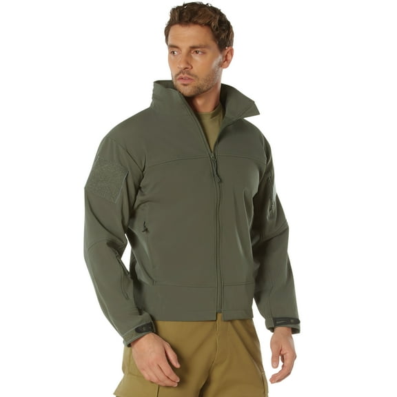 Rothco Covert Ops Lightweight Soft Shell Jacket,Olive Drab