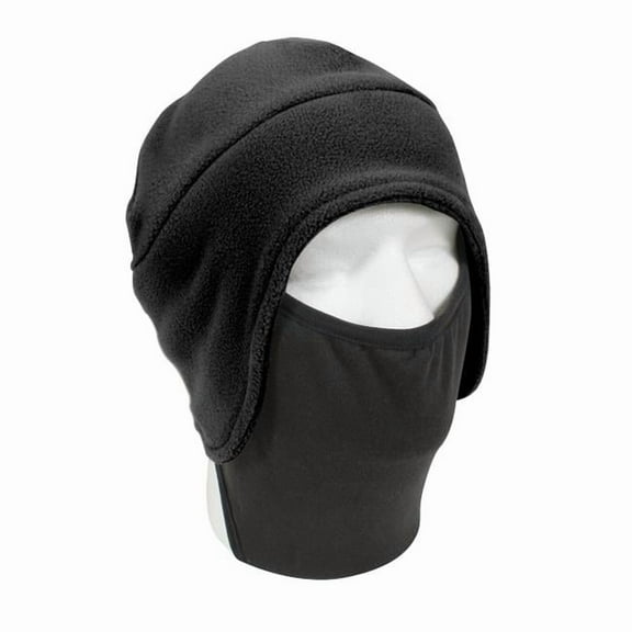 Rothco 10399 Convertible Fleece Caps with Poly Facemask, Black