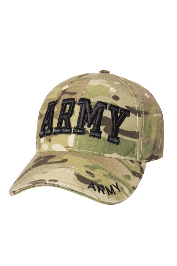 21931 Deluxe Army Embroidered Low Profile Insignia Cap, MultiCam