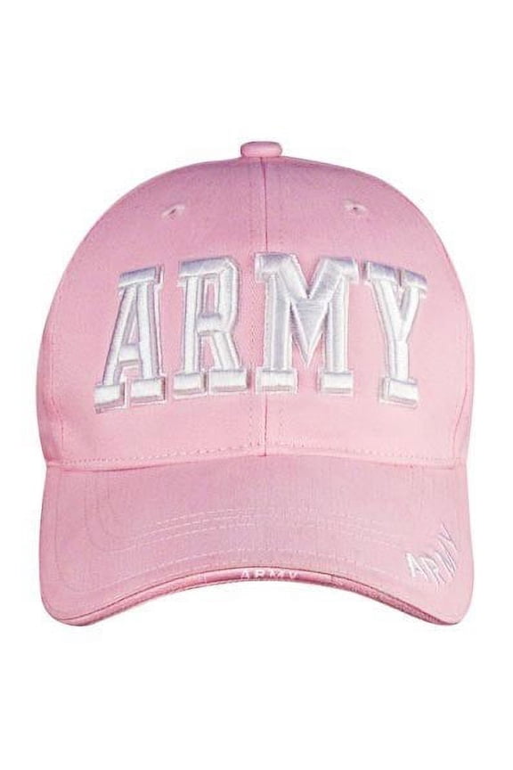 Deluxe Army Embroidered Low Profile Insignia Cap - Pink