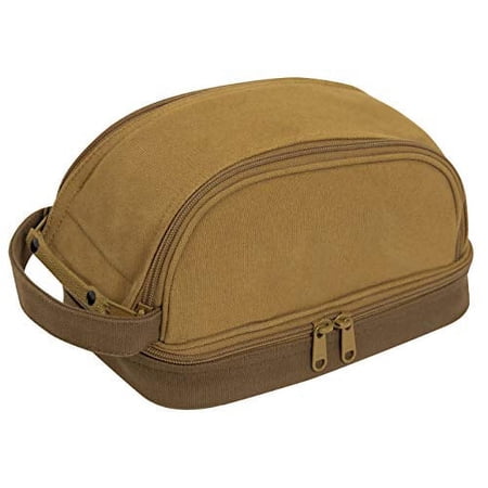 Rothco Deluxe Canvas Travel Kit, Coyote Brown