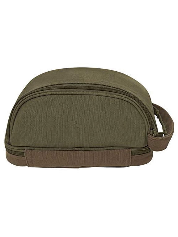 Deluxe Canvas Travel Kit, Olive Drab