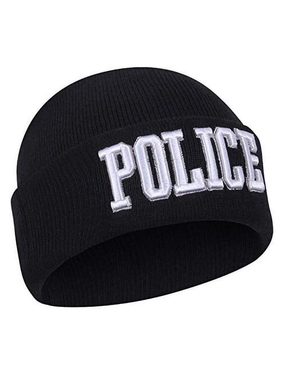 Deluxe Embroidered Watch Cap, Police