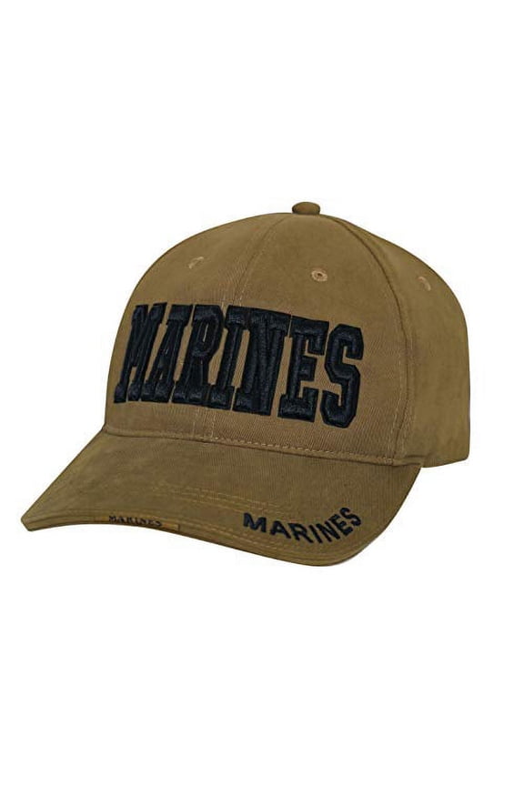 19047 Deluxe Marines Low Profile Insignia Cap, Coyote Brown