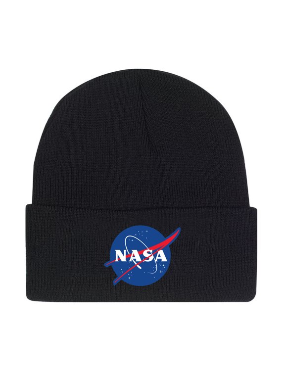 Deluxe NASA Meatball Logo Embroidered Watch Cap - Black