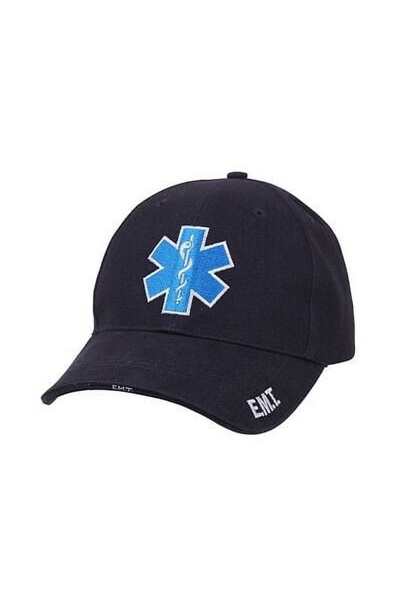 14468 Deluxe Star of Life Low Profile Cap, Navy Blue