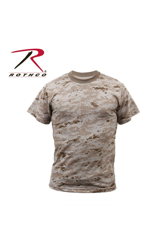 Digital Camo T-Shirt, Desert Digital Camo, S