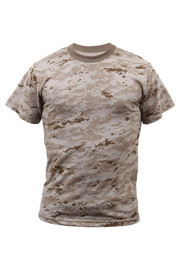 Digital Camo T-Shirt, Desert Digital Camo, XL