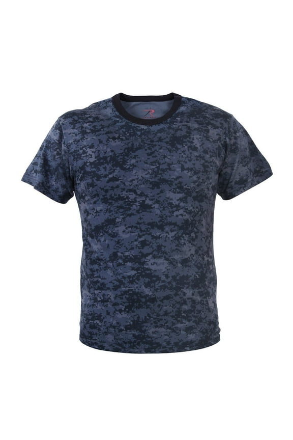Digital Camo T-Shirt, Midnight Digital Camo, XL