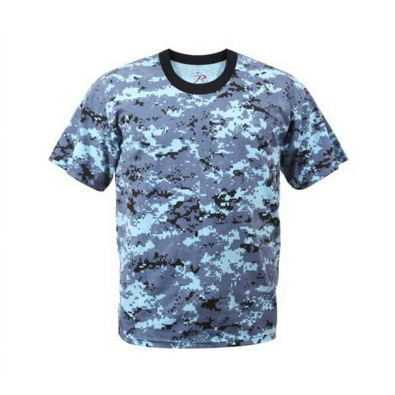 Rothco Digital Camo T-Shirt, Sky Blue Digital Camo, M