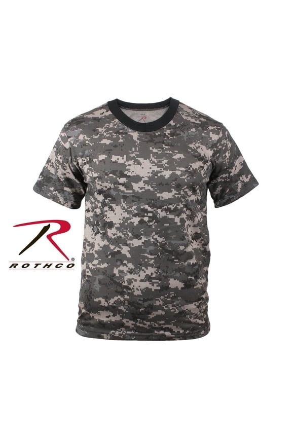 Digital Camo T-Shirt, Subdued Urban Digital Camo, S