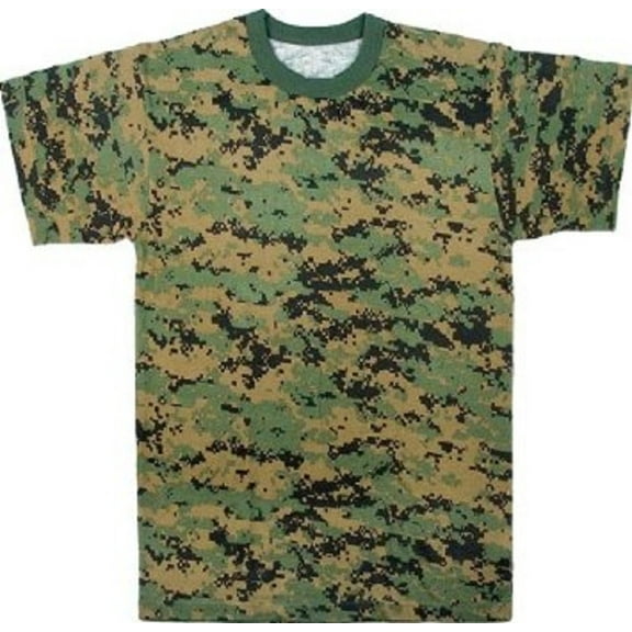 Rothco Digital Camo T-Shirt, Woodland Digital Camo, 4XL