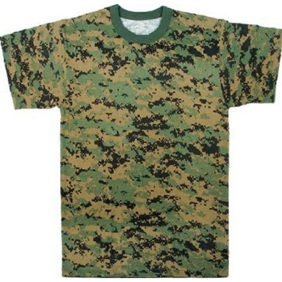 Rothco Digital Camo T-Shirt, Woodland Digital Camo, M