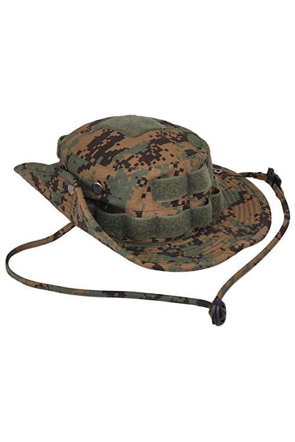 15830 Digital Camo Boonie Hat, Woodland Digital Camo - Size 8