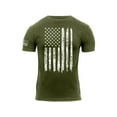 thumbnail image 1 of Rothco Distressed US Flag Athletic Fit T-Shirt, Olive Drab, L, 1 of 2